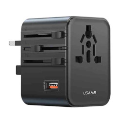 Usams CC309 25W Dual Type-C + USB Universal Travel Charger