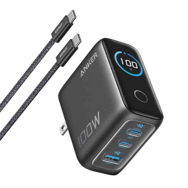 Anker PD 100W GaN 3-Port Fast Charger (B121B)