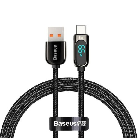 Baseus Display 66W USB To Type-C Fast Charging Data Cable