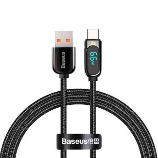 Baseus 66W Display USB to Type-C Fast Charging Data Cable (1m)