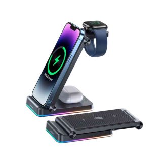 Joyroom JR-WQN01 3-in-1 Foldable Wireless Charging Station