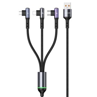 Usams US-SJ561 U80 3in1 Right-angle 66W Fast Charging Data Cable