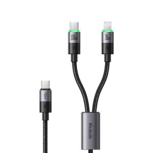 Mcdodo CA-670 100W 2-in-1 USB-C To USB-C & Lightning Cable