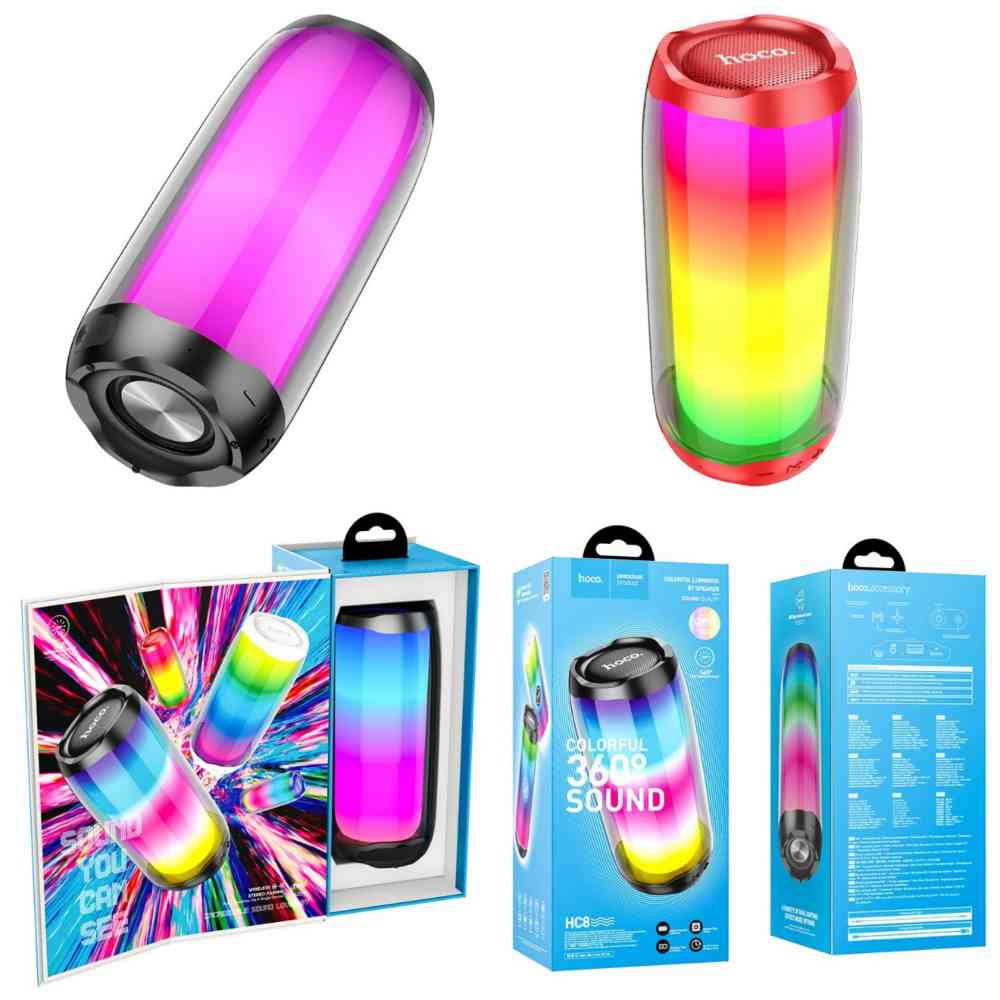 Hoco HC8 Colorful Luminous BT Wireless Speaker