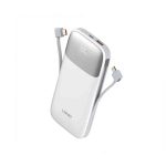 Ldnio PQ19 22.5W 10000mAh 2-Cables Digital Display Fast Charging Power Bank