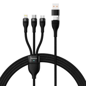 Baseus Flash Series II 100W Two-For-Three Fast Charging Cable