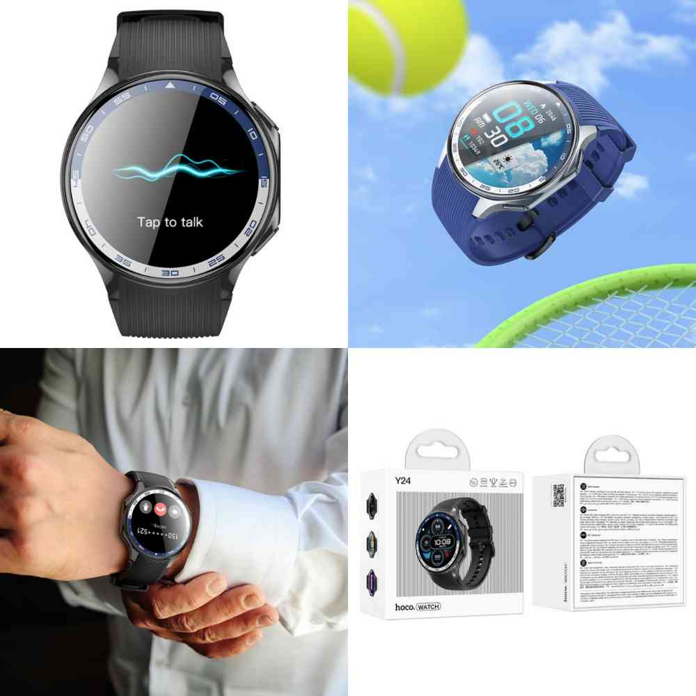 Hoco Y24 Amoled Calling Sports Waterproof Smartwatch