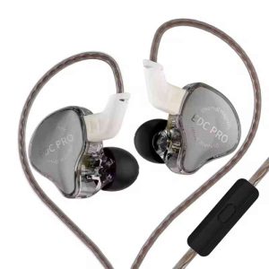 KZ EDC Pro In-Ear Wired Earphones (OFC Flat Cable)