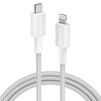 Anker 322 USB-C To Lightning Cable (3ft Braided)-White