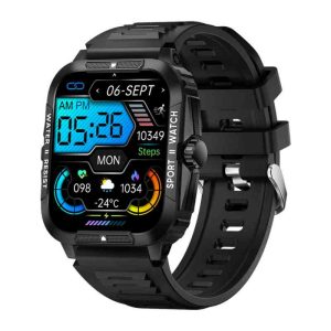 Colmi P76 3ATM Waterproof Calling Smartwatch (Black)
