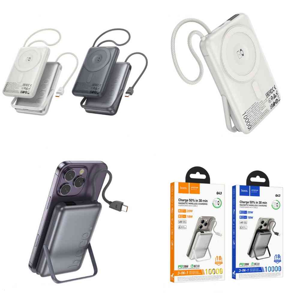 Hoco Q43 20W 10000mAh Magnetic Wireless Power Bank