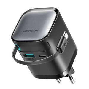 Joyroom JR-TCL02EU 65W GaN Charger With Built-in Retractable Cable