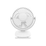 WiWU FS03 2in1 360 Degree Rotation Table Clip Fan (White)
