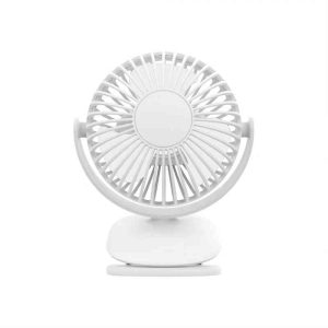 WiWU FS03 2in1 360 Degree Rotation Table Clip Fan (White)