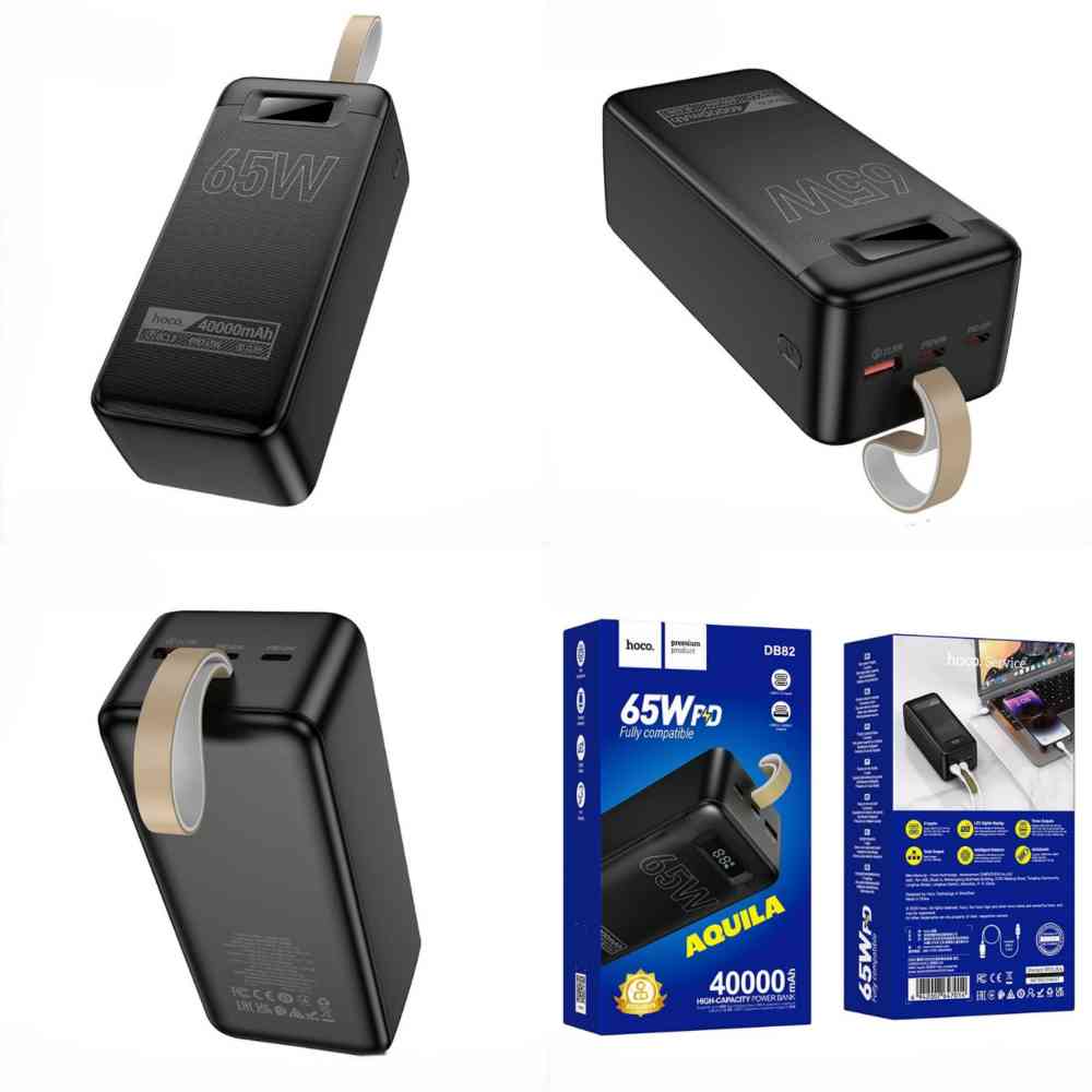 Hoco DB82 PD 65W 40000mAh Digital Display Fast Charging Power Bank