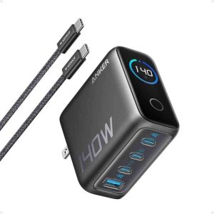 Anker PD 140W GaN 4-Port Fast Charger (B2697)-Black
