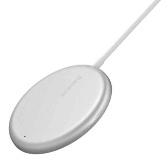 Baseus BS-W522 Simple Mini 15W Magnetic Wireless Charger (Silver)