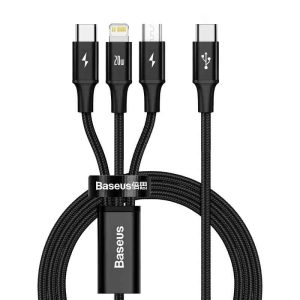 Baseus Rapid Series PD 20W 3-in-1 Fast Charge Data Cable