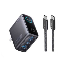 Anker PD 100W GaN 3-Port Fast Charger (B121B)-Black