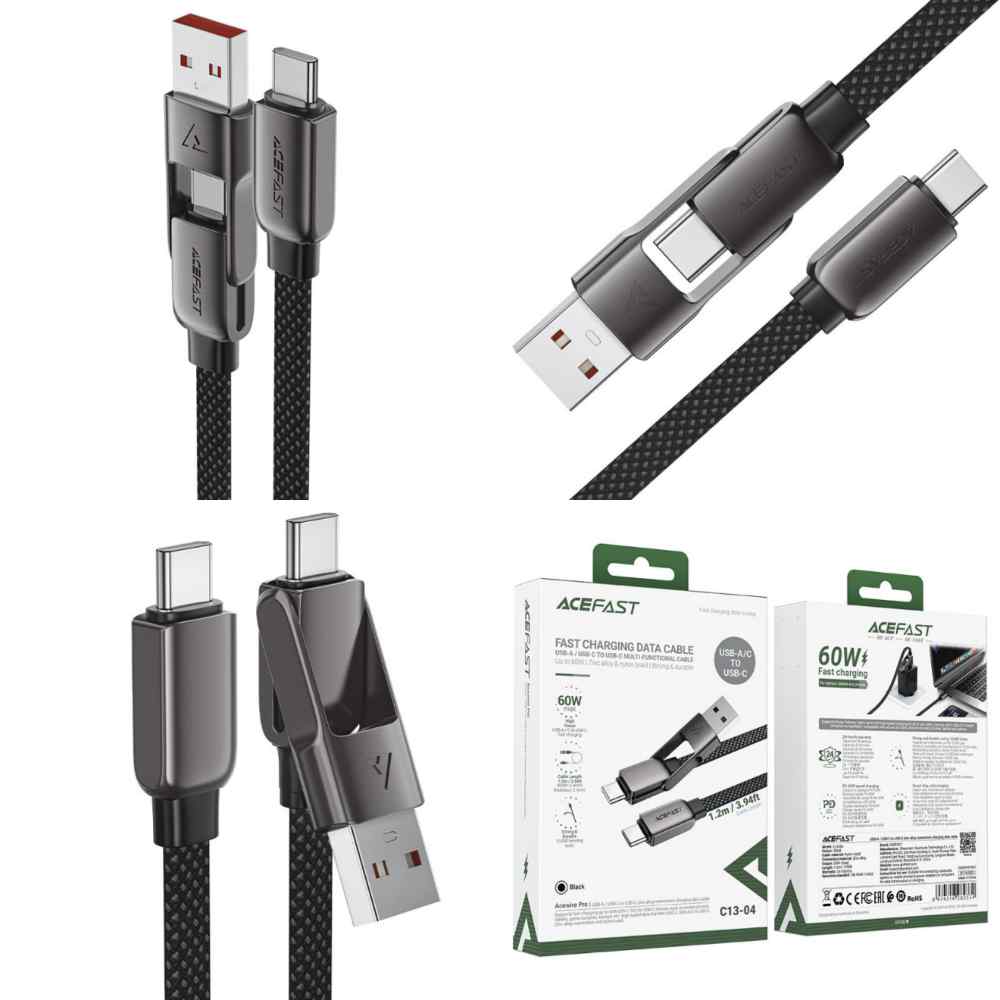 AceFast C13-04 PD 60W Fast Charging Data Cable