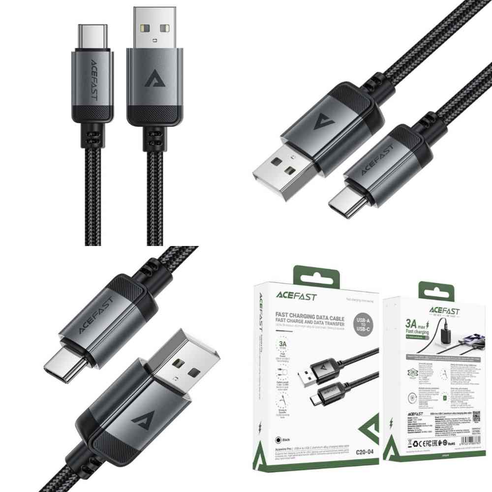 AceFast C20-04 USB-A To USB-C Fast Charge Data Cable