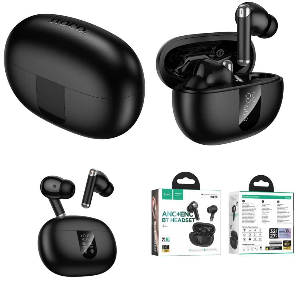Hoco EQ26 ANC+ENC True Wireless Earbuds (1)