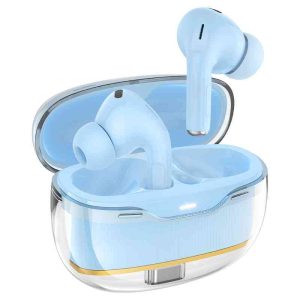 Hoco EW54 Crystal True Wireless Earbuds (Blue)