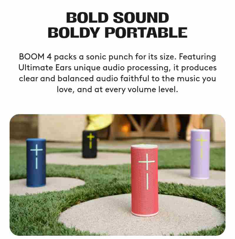 ULTIMATE EARS BOOM 4 Portable Bluetooth Speaker (1)