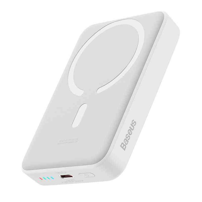 Baseus 30W 10000nAh Magnetic Mini Wireless Fast Charge Power Bank (White)