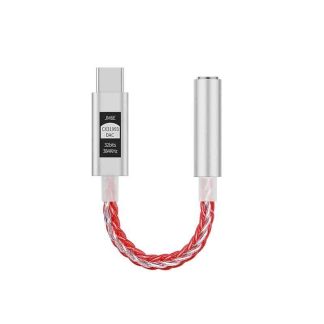 Jcally JM6E Type-C Audio DAC Adapter (Silver Red)